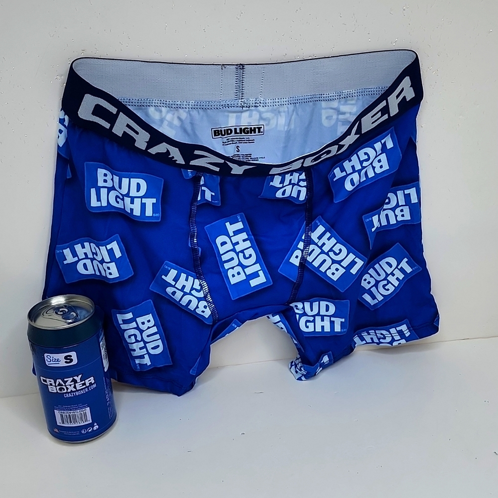 CRAZY BOXER BUD LIGHT BLUE COLOR SMALL SIZE